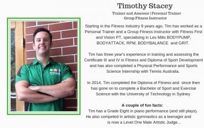 Fitness Institute Trainer & Assessor – Timothy Stacey