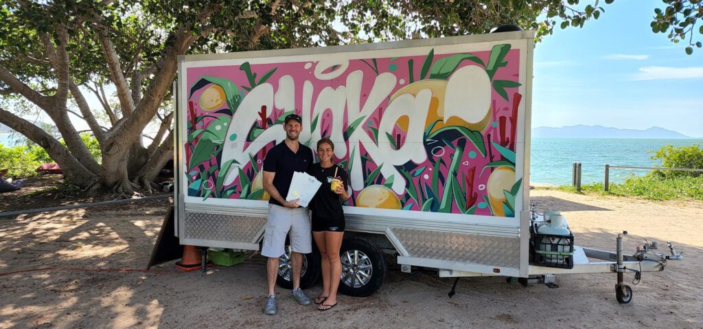 Jessie Brittain and Philip Sherriff at Shaka