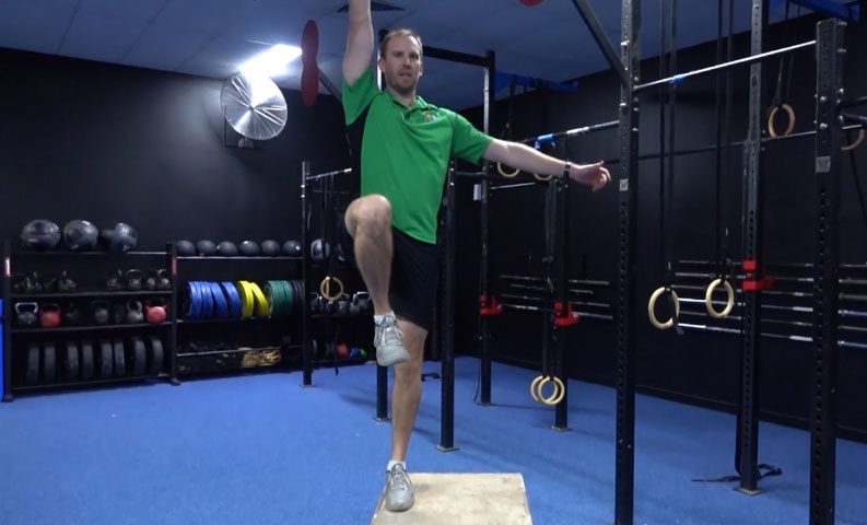 Single Leg Step Up & Press